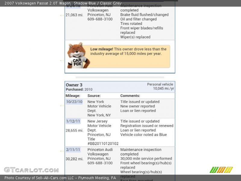Shadow Blue / Classic Grey 2007 Volkswagen Passat 2.0T Wagon