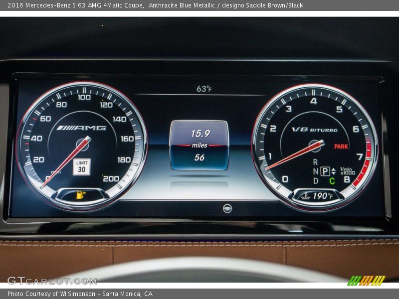  2016 S 63 AMG 4Matic Coupe 63 AMG 4Matic Coupe Gauges