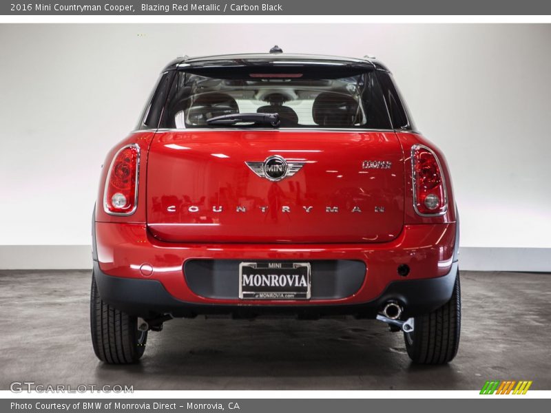 Blazing Red Metallic / Carbon Black 2016 Mini Countryman Cooper