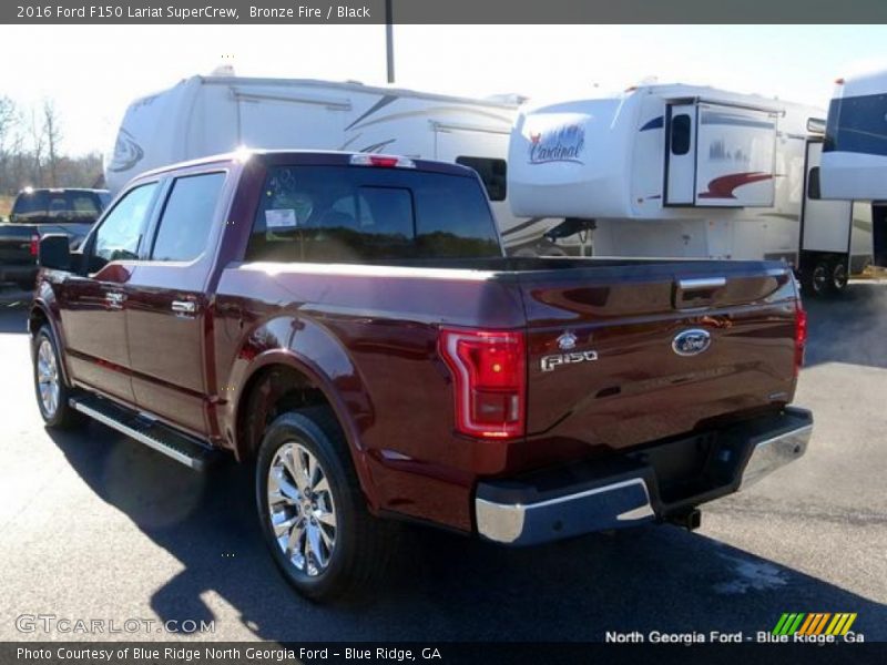 Bronze Fire / Black 2016 Ford F150 Lariat SuperCrew