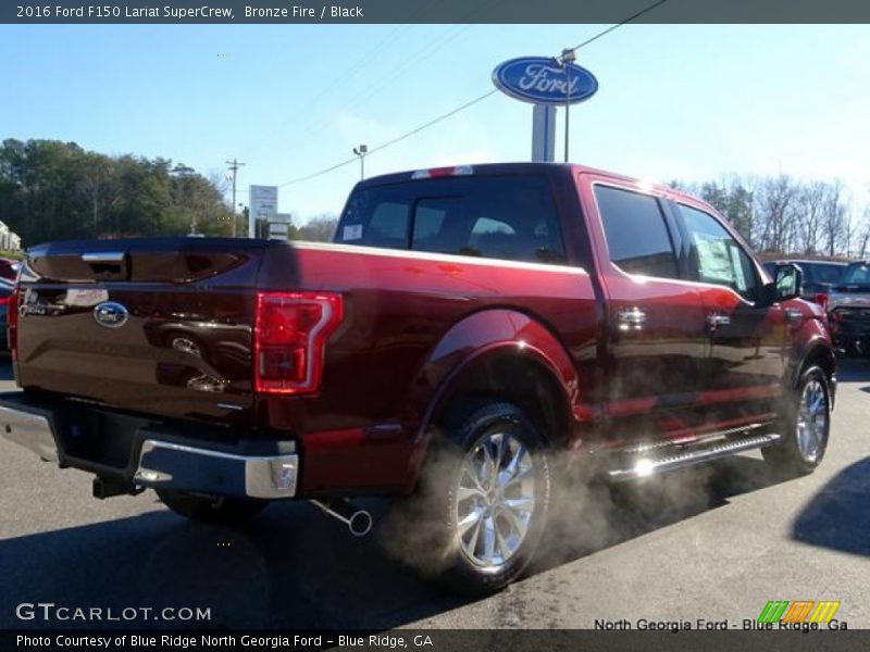 Bronze Fire / Black 2016 Ford F150 Lariat SuperCrew