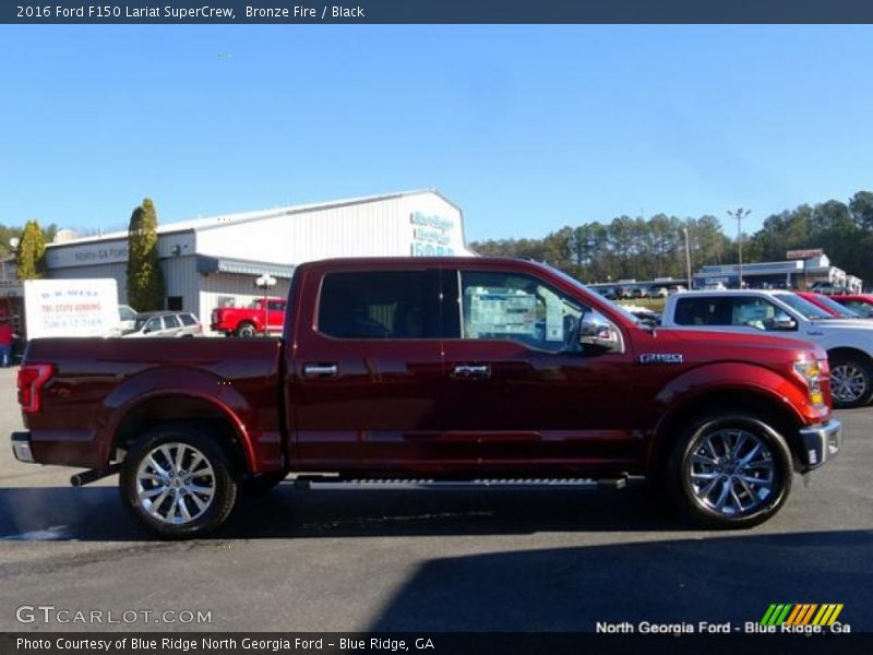 Bronze Fire / Black 2016 Ford F150 Lariat SuperCrew