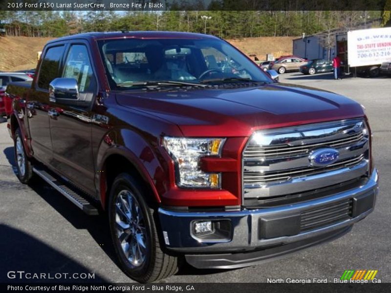 Bronze Fire / Black 2016 Ford F150 Lariat SuperCrew