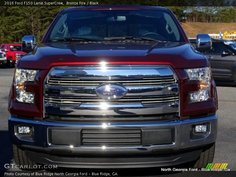 Bronze Fire / Black 2016 Ford F150 Lariat SuperCrew