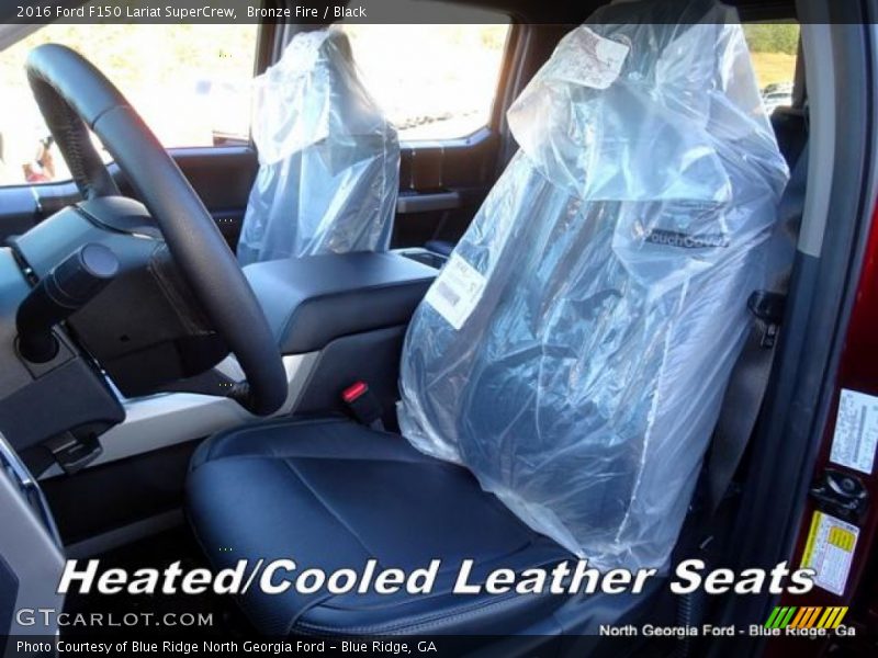 Bronze Fire / Black 2016 Ford F150 Lariat SuperCrew