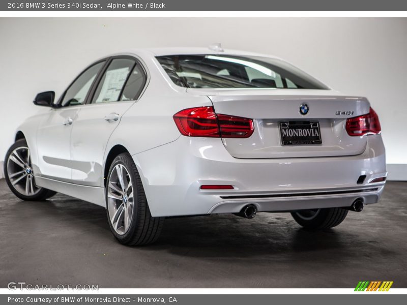 Alpine White / Black 2016 BMW 3 Series 340i Sedan