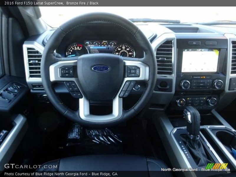Bronze Fire / Black 2016 Ford F150 Lariat SuperCrew