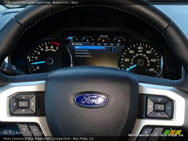 Bronze Fire / Black 2016 Ford F150 Lariat SuperCrew