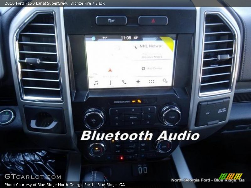 Bronze Fire / Black 2016 Ford F150 Lariat SuperCrew