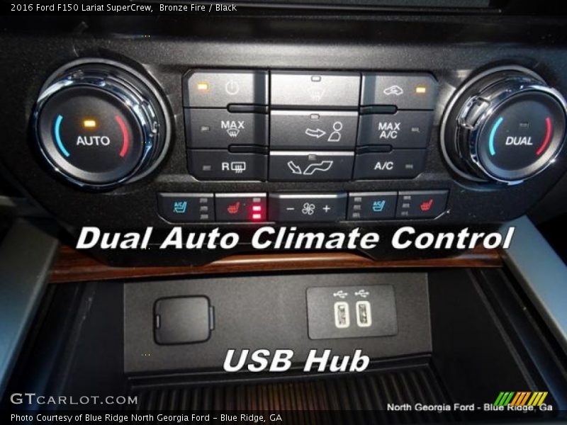 Bronze Fire / Black 2016 Ford F150 Lariat SuperCrew