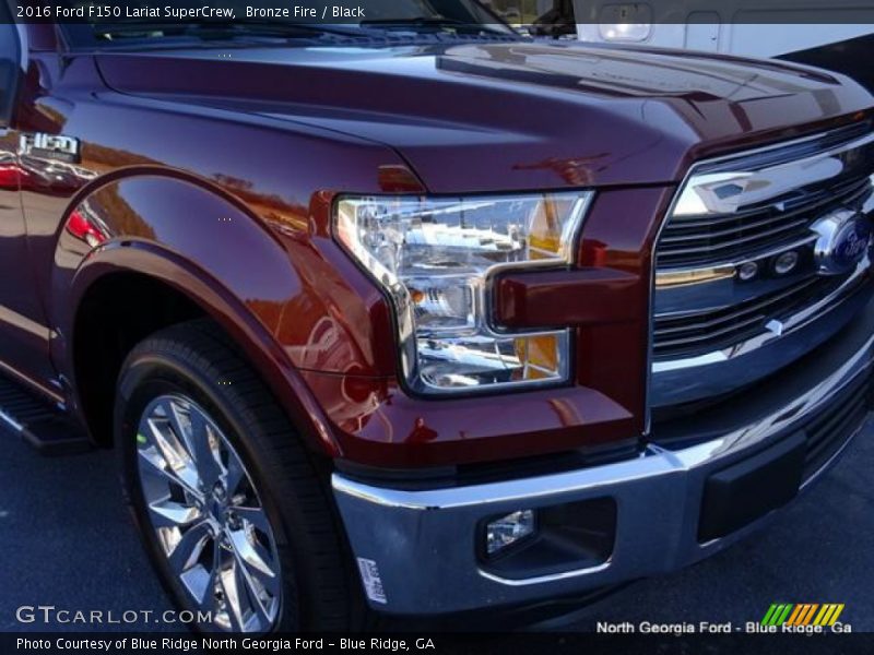 Bronze Fire / Black 2016 Ford F150 Lariat SuperCrew