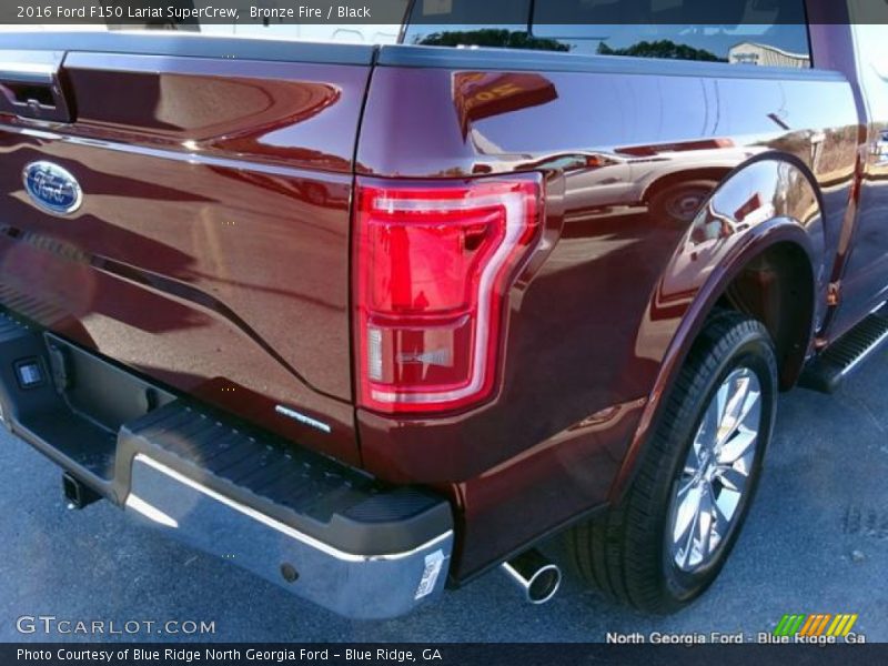 Bronze Fire / Black 2016 Ford F150 Lariat SuperCrew