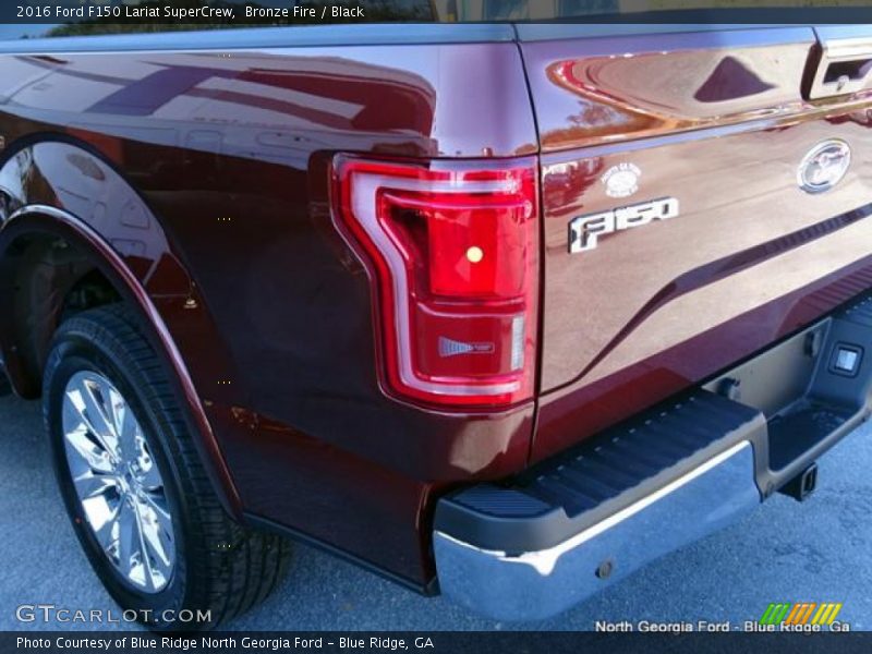 Bronze Fire / Black 2016 Ford F150 Lariat SuperCrew