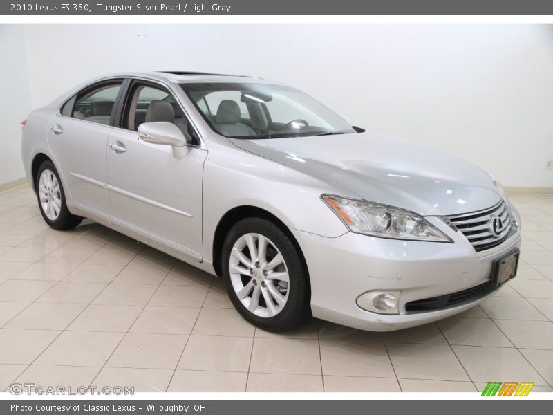 Tungsten Silver Pearl / Light Gray 2010 Lexus ES 350
