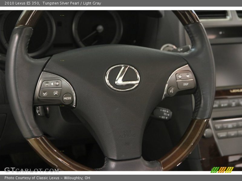 Tungsten Silver Pearl / Light Gray 2010 Lexus ES 350
