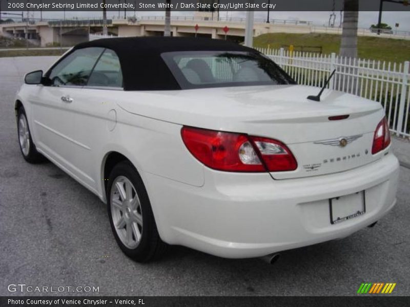 Stone White / Dark Slate Gray/Light Slate Gray 2008 Chrysler Sebring Limited Convertible