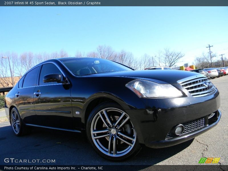 Black Obsidian / Graphite 2007 Infiniti M 45 Sport Sedan