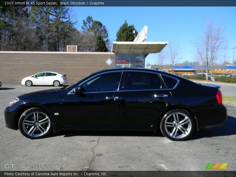 Black Obsidian / Graphite 2007 Infiniti M 45 Sport Sedan