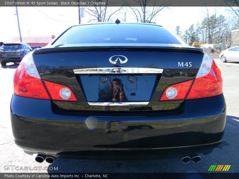 Black Obsidian / Graphite 2007 Infiniti M 45 Sport Sedan