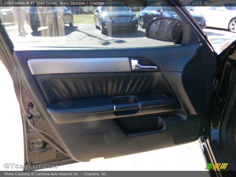 Black Obsidian / Graphite 2007 Infiniti M 45 Sport Sedan