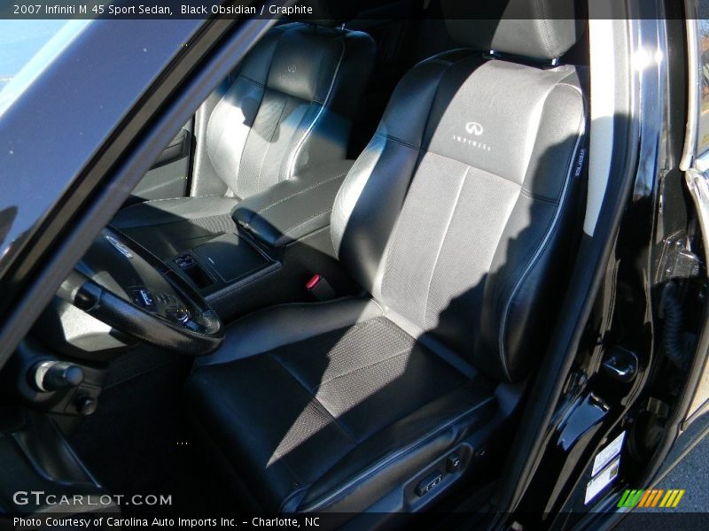 Black Obsidian / Graphite 2007 Infiniti M 45 Sport Sedan