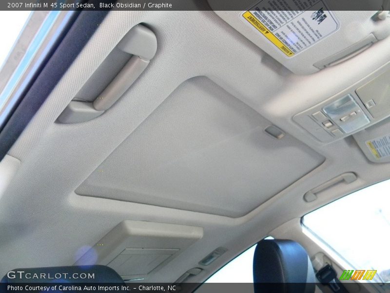 Black Obsidian / Graphite 2007 Infiniti M 45 Sport Sedan