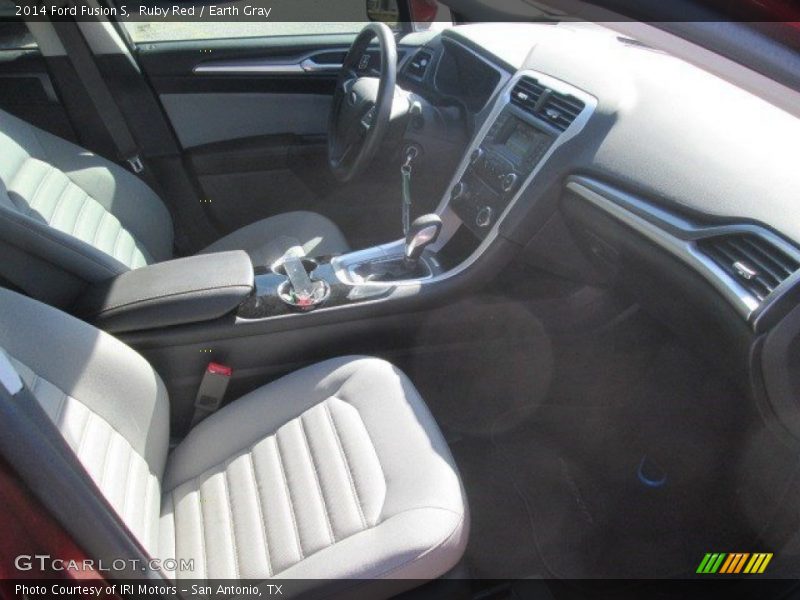 Ruby Red / Earth Gray 2014 Ford Fusion S