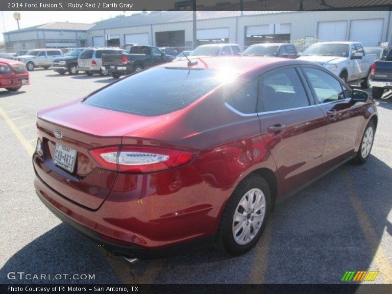 Ruby Red / Earth Gray 2014 Ford Fusion S