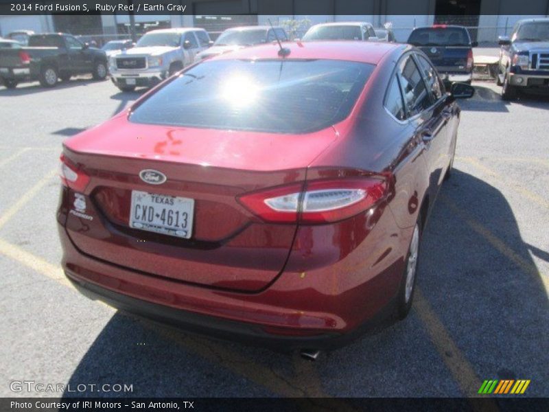 Ruby Red / Earth Gray 2014 Ford Fusion S