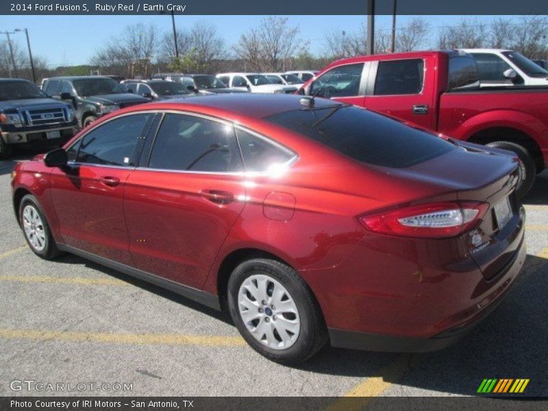 Ruby Red / Earth Gray 2014 Ford Fusion S