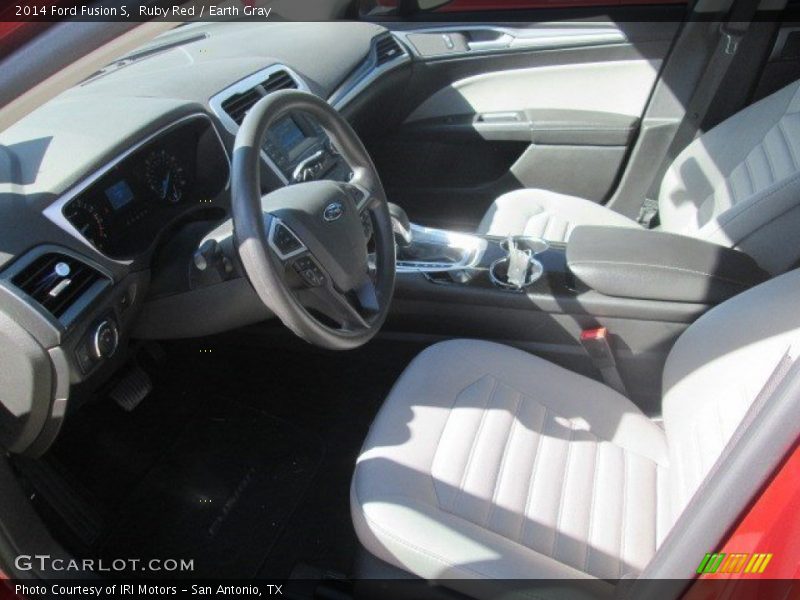 Ruby Red / Earth Gray 2014 Ford Fusion S