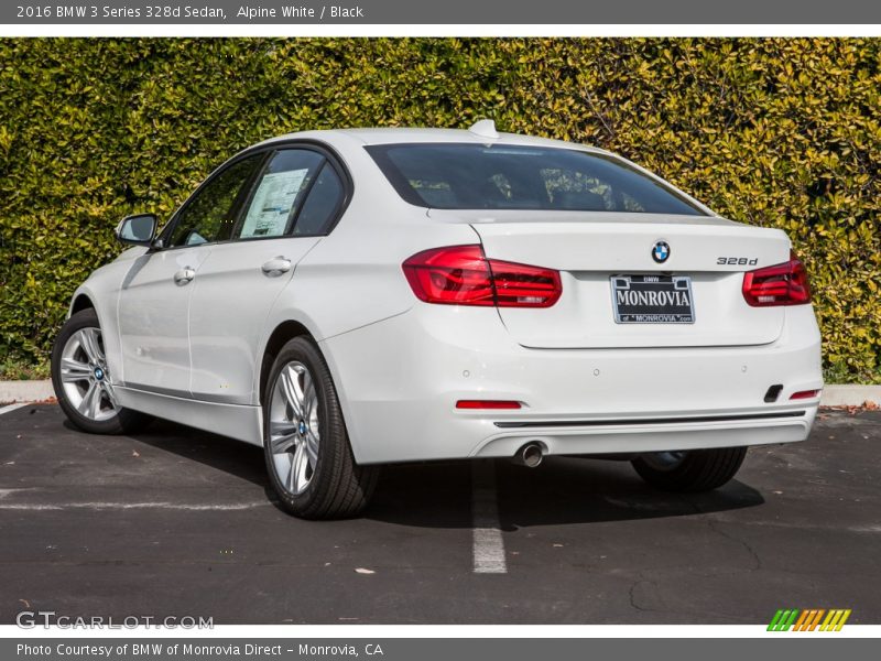 Alpine White / Black 2016 BMW 3 Series 328d Sedan