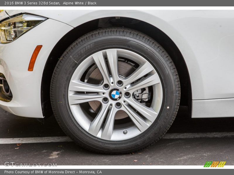 Alpine White / Black 2016 BMW 3 Series 328d Sedan