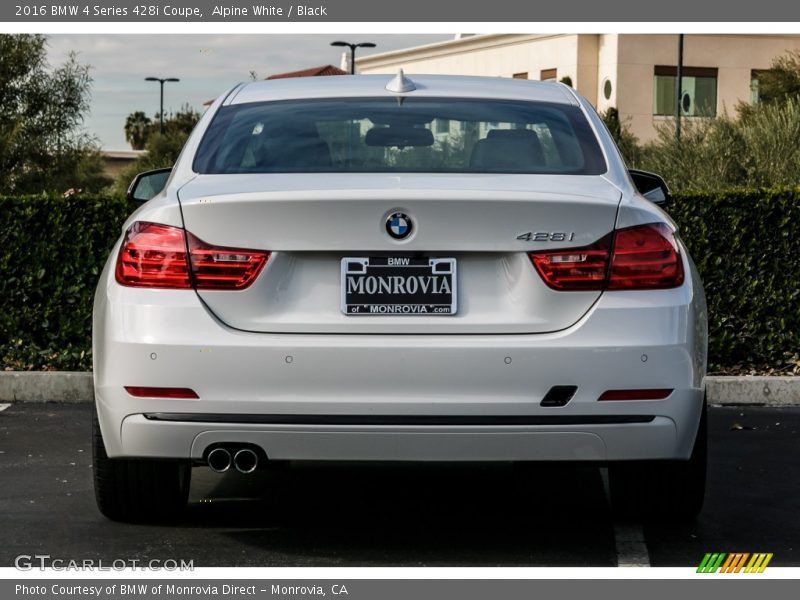 Alpine White / Black 2016 BMW 4 Series 428i Coupe