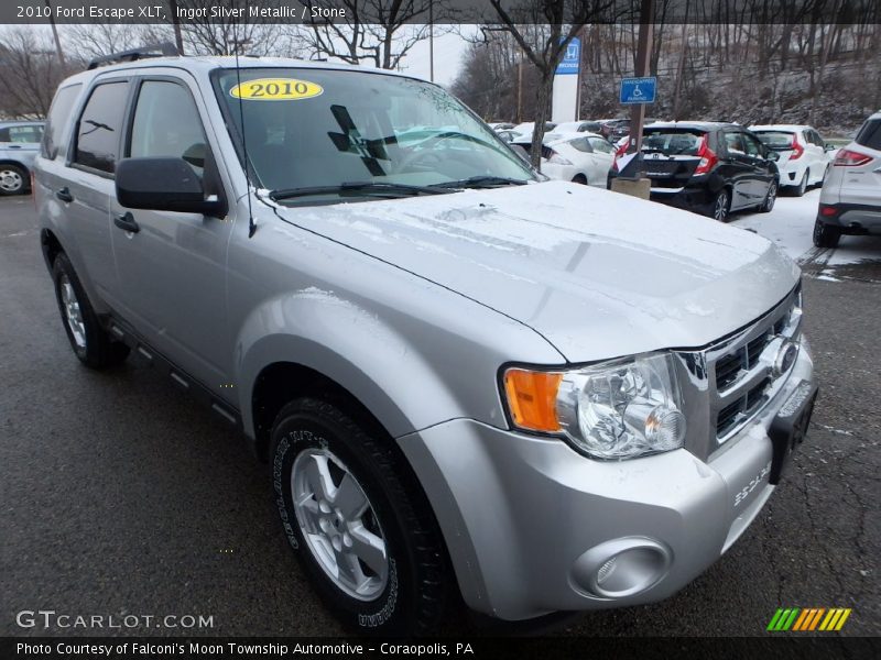 Ingot Silver Metallic / Stone 2010 Ford Escape XLT