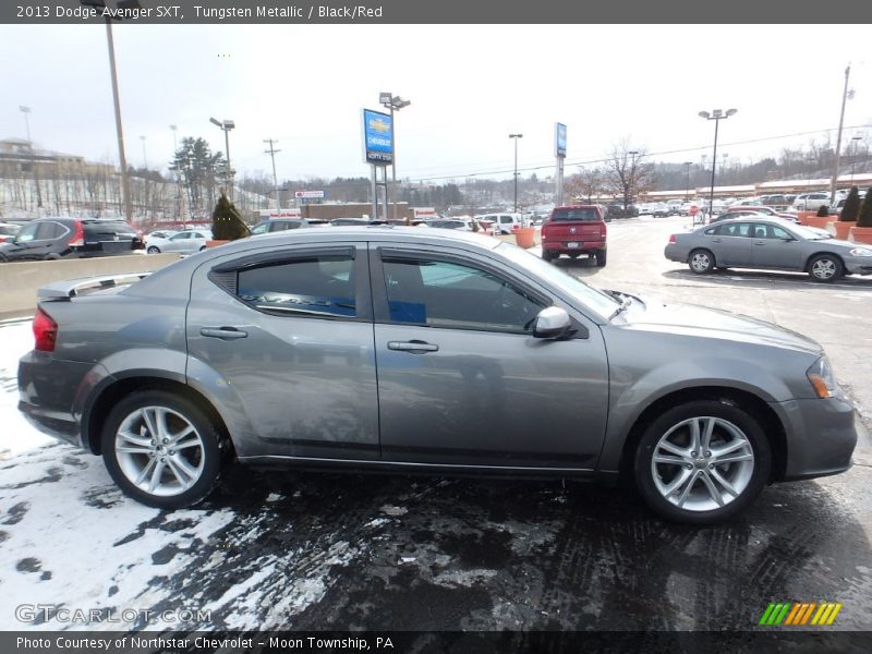 Tungsten Metallic / Black/Red 2013 Dodge Avenger SXT