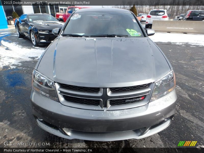 Tungsten Metallic / Black/Red 2013 Dodge Avenger SXT
