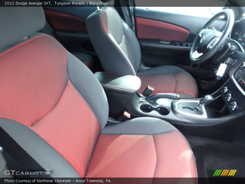 Tungsten Metallic / Black/Red 2013 Dodge Avenger SXT