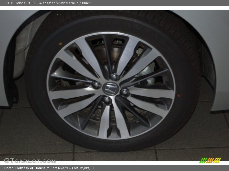 Alabaster Silver Metallic / Black 2016 Honda Fit EX
