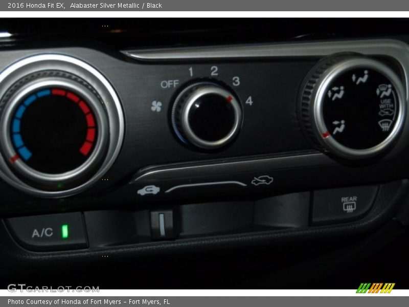 Alabaster Silver Metallic / Black 2016 Honda Fit EX