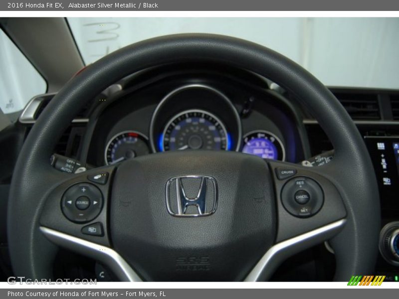 Alabaster Silver Metallic / Black 2016 Honda Fit EX