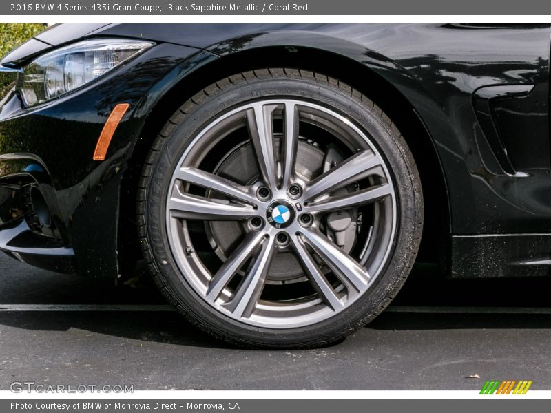 Black Sapphire Metallic / Coral Red 2016 BMW 4 Series 435i Gran Coupe