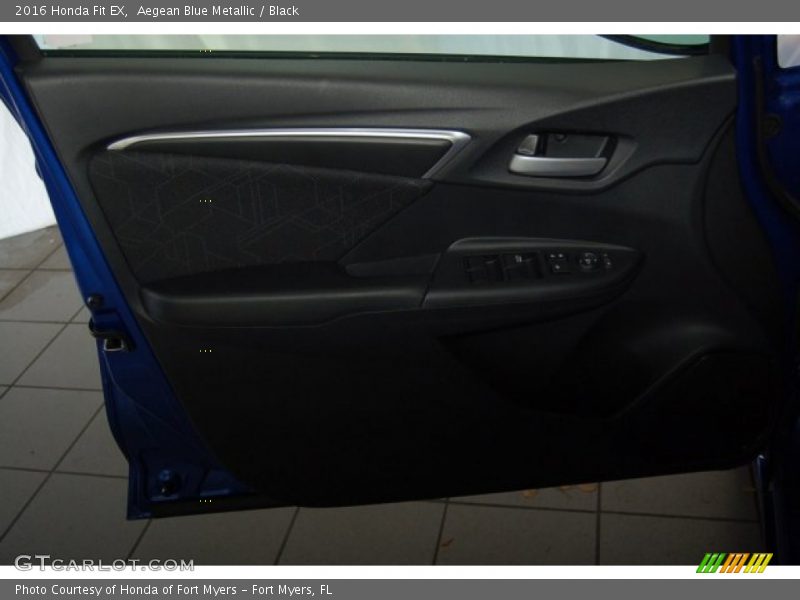 Aegean Blue Metallic / Black 2016 Honda Fit EX