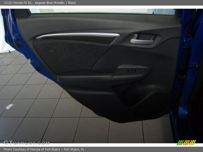 Aegean Blue Metallic / Black 2016 Honda Fit EX