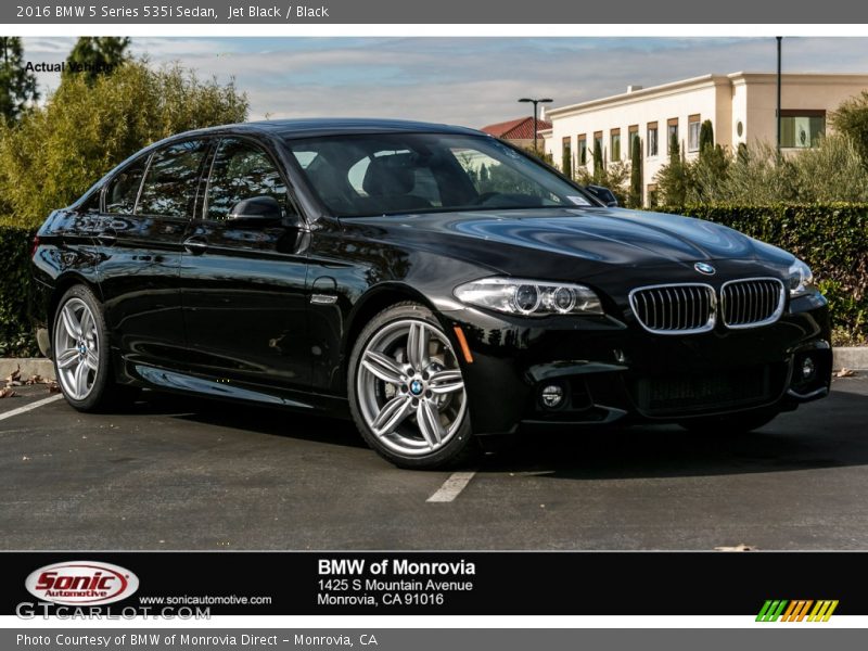 Jet Black / Black 2016 BMW 5 Series 535i Sedan