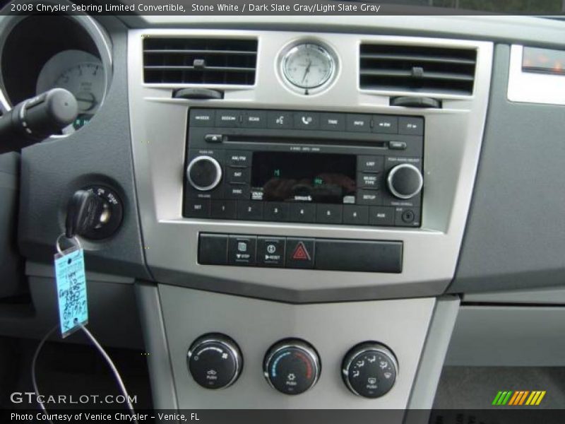 Stone White / Dark Slate Gray/Light Slate Gray 2008 Chrysler Sebring Limited Convertible