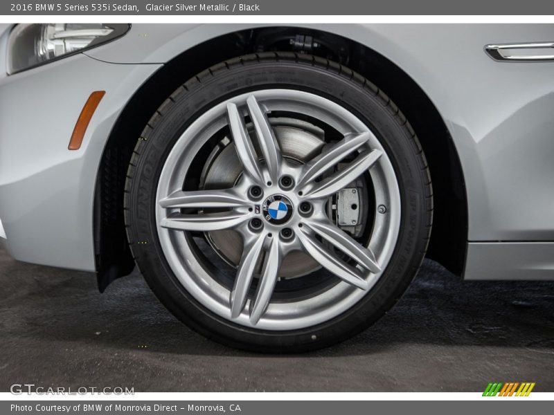 Glacier Silver Metallic / Black 2016 BMW 5 Series 535i Sedan