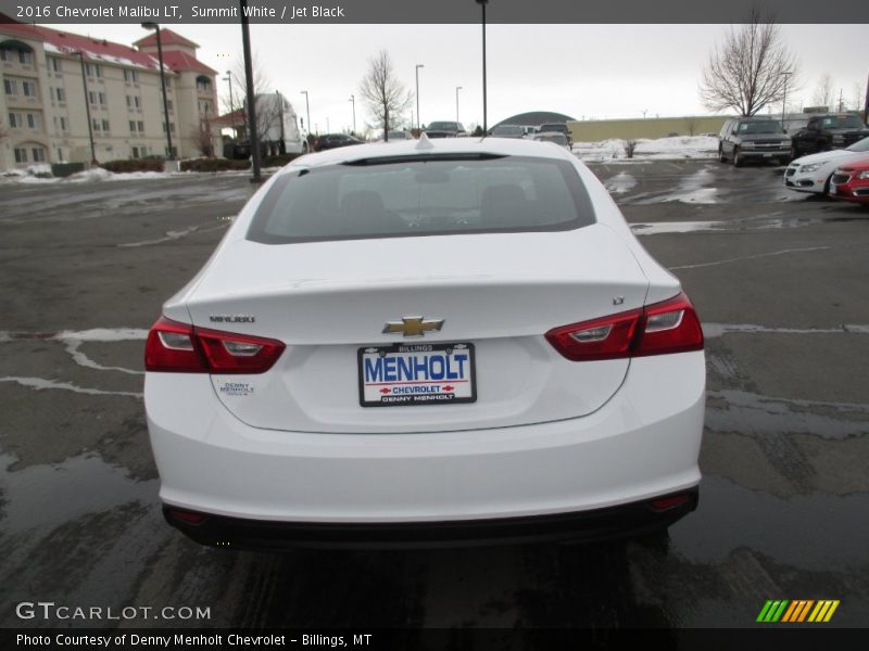 Summit White / Jet Black 2016 Chevrolet Malibu LT