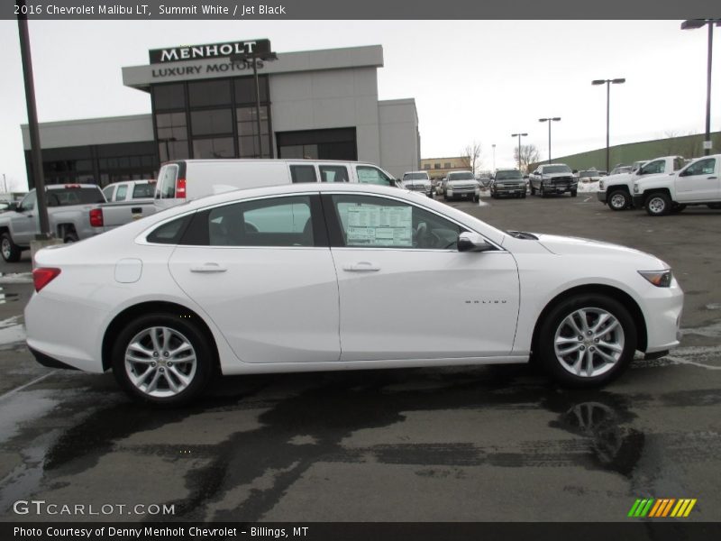 Summit White / Jet Black 2016 Chevrolet Malibu LT
