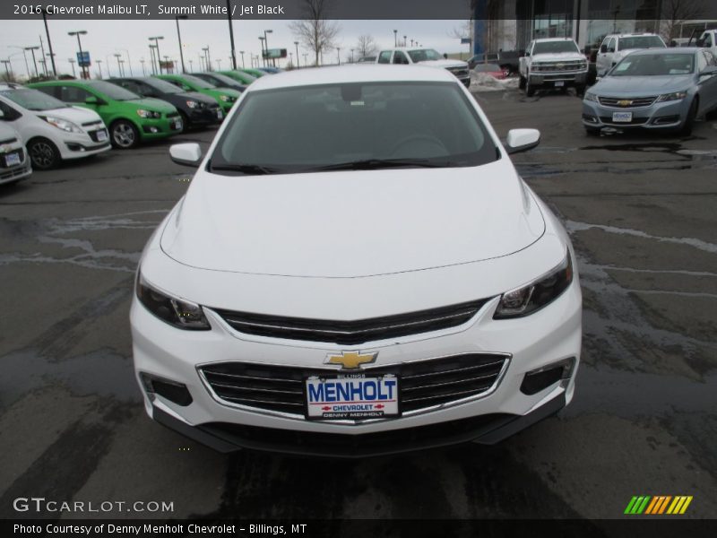 Summit White / Jet Black 2016 Chevrolet Malibu LT